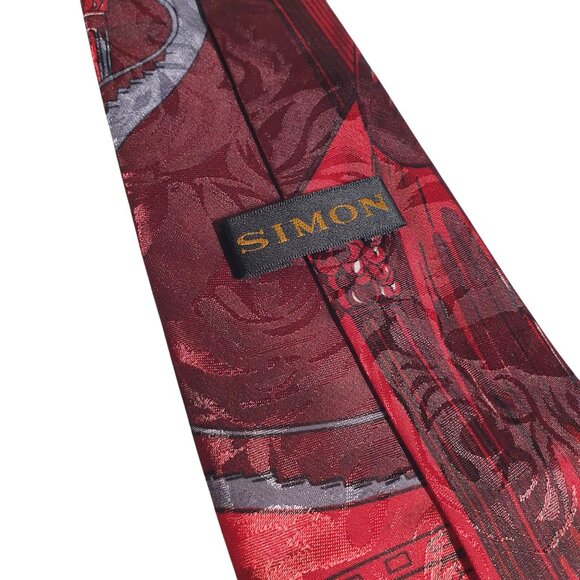 Bugs Bunny Red Cartoon Tie Tuxedo Simon Brand Polyester Novelty Award Theater - Picture 4 of 5